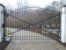 7 - 8ft Custom Roll Top Wrought Iron Entrance Gate