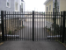 Aluminum Double Drive Swing Gate with Operator
